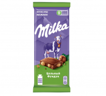 Шоколад "Milka" цельный фундук  87г.(1х19)