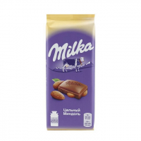 Шоколад "Milka" цельный миндаль 90 г.(1х20)