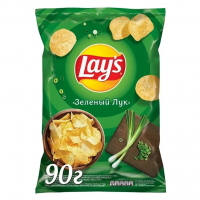 Чипсы "LAY’S" Зеленый лук 70г (1*25) 