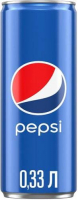 Газированный напиток "Pepsi" ж/б 0,33л (24 шт.)